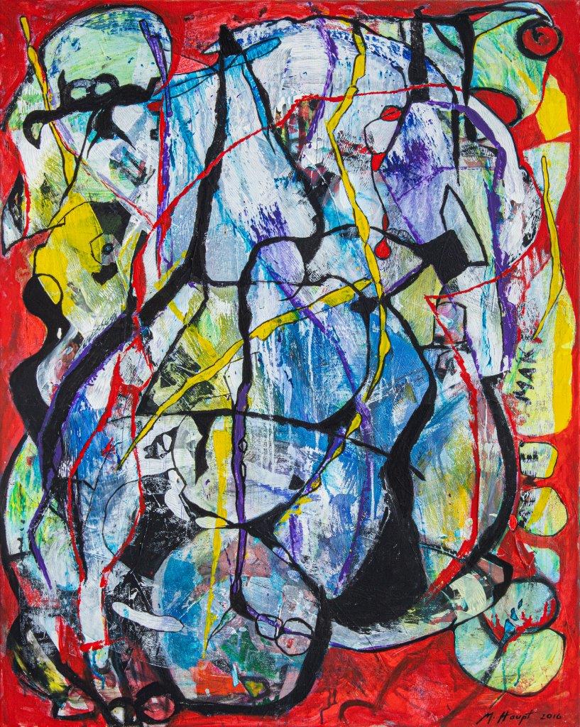 2016, o.T., 100x80cm, Acryli