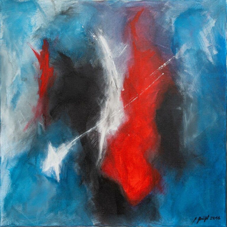 Sturmreiter, 2016, 80x80cm