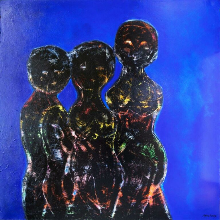 Trio, 2025, 100x100cm