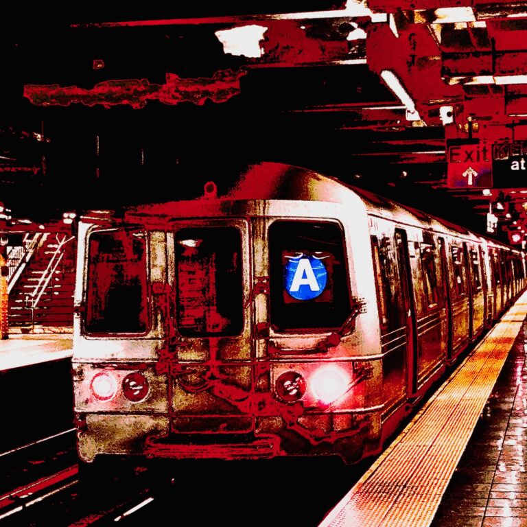 Foto-Verfremdung New York Bahn
